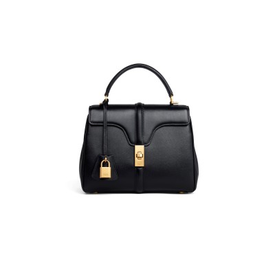 CELINE SMALL 16 BAG IN SATINATED CALFSKIN 188003BEY.38NO (23*19*10.5cm)